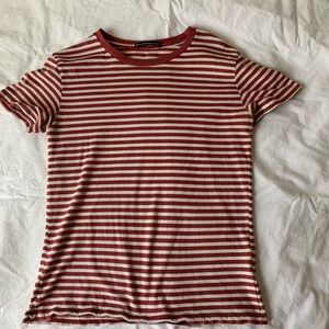 red and white striped brandy melville tee